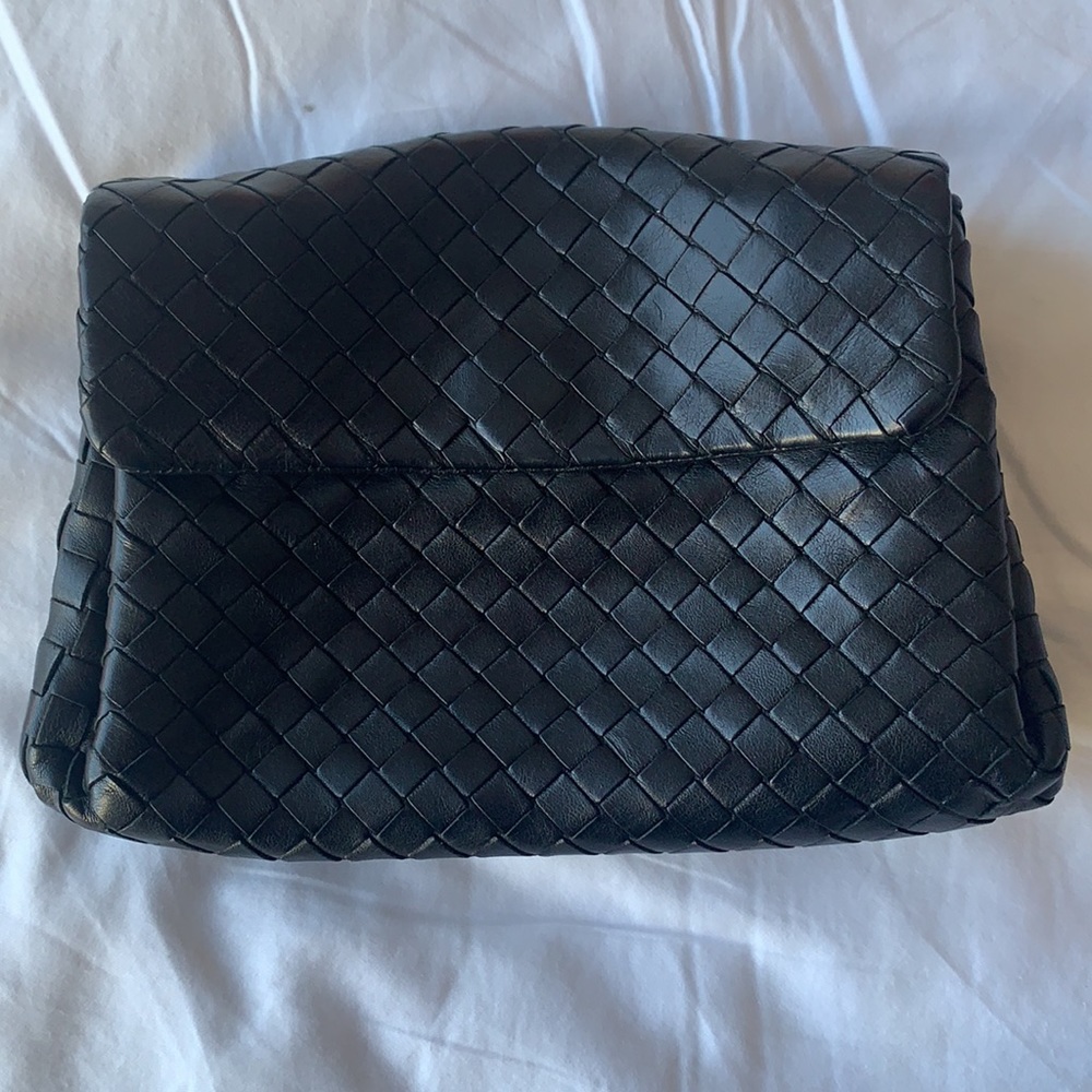 BOTTEGA VENETA Nappa Intrecciato Cosmetic Case Nero Black - Picture 4 of 16